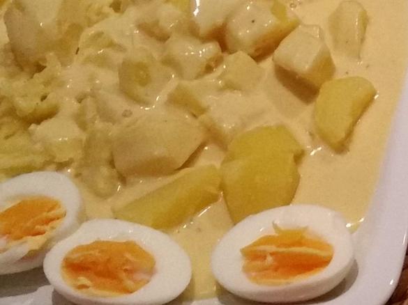 Senfeier mit Kartoffeln wie früher