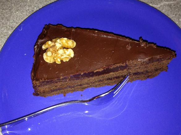 Schokoladenkuchen mit Mandeln