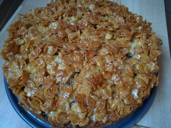 Kirsch-Cornflakes-Kuchen für Kinder