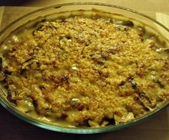 Putenhack-Möhren-Champignon Auflauf