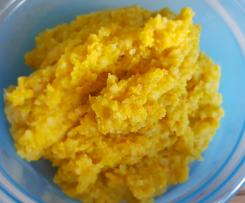 Gemüse - Reis - Brei mit Lachs