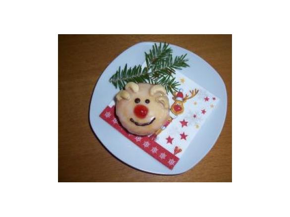 Lemon-Muffins im Rudolf-Design