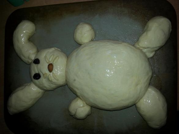 Osterhase aus Hefeteig