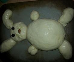 Osterhase aus Hefeteig