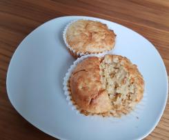 Apfelmuffins mit Hafer und Joghurt