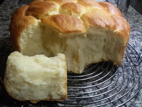 Brioche Buchty ohne Butter mit Crème fraîche