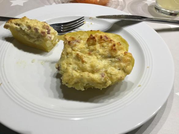 Überbackene Kartoffeln