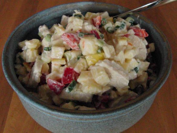 Hähnchensalat mit Apfel