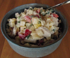 Hähnchensalat mit Apfel