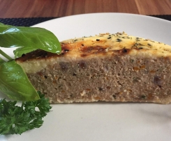 Überbackener Hackbraten (Low Carb)
