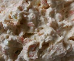 Frischkäseaufstrich mit Cashewkernen und Möhren