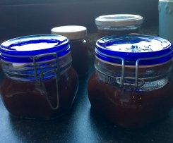 Pflaumenmarmelade mit Apfel und Zimt