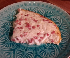 Flammkuchen LowCarb mit BlumenkohlBoden