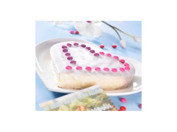 Orangenkuchen als Muttertagsherz