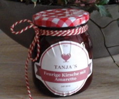 Feurige Kirschmarmelade mit Amaretto