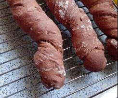 Baguette mit Sauerteig , Dinkel und Roggen