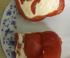 Paprikaschoten mit Frischkäse