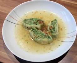 Maultaschen gerollt mit Bärlauch