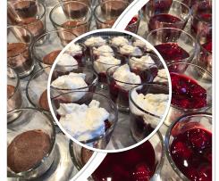 Schichtdessert mit Kirsch-Grütze glutenfrei