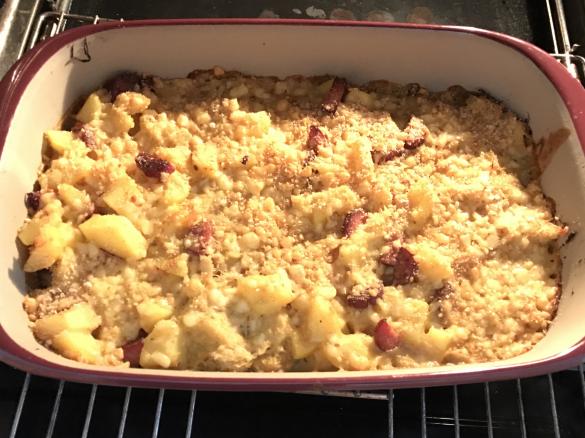 Sauerkraut-Kartoffel-Auflauf mit Senf-Béchamel