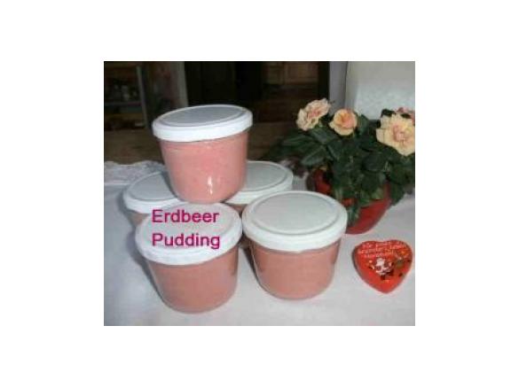 Erdbeer-Pudding auf Vorrat