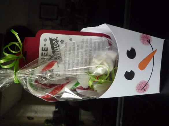 Schneemannsuppe Marzipan Lebkuchen Trinkschokolade