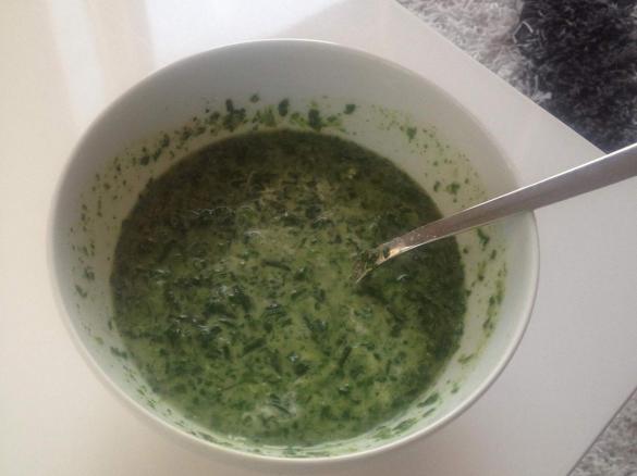 Spinatcremesuppe