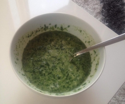 Spinatcremesuppe