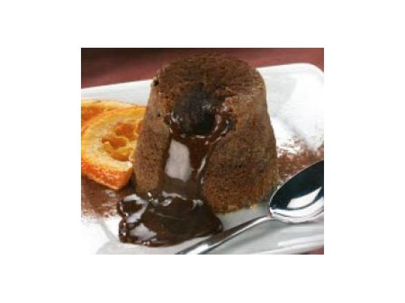 Heißes Schokoladentörtchen