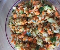 Turbo Rohkostsalat mit allem was so da ist!