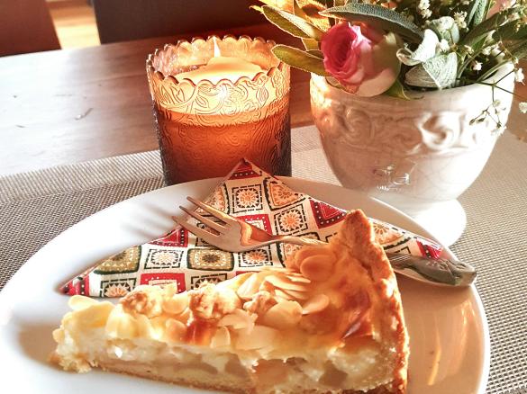 Apfel - Pudding - Quark  - Kuchen