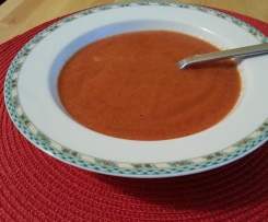 Variation von Melonen-Tomaten-Suppe - heiß und kalt ein Genuß - WW geeignet