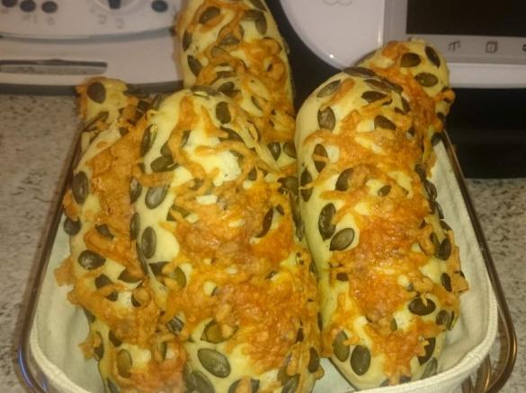 Kürbis - Dinkel -Käse Stangen