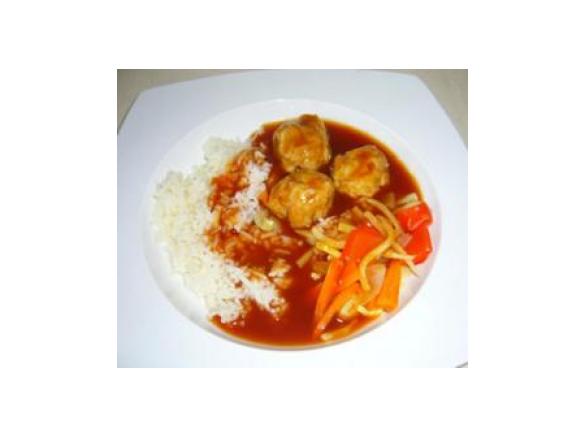 Schweinefleischbällchen süß-sauer