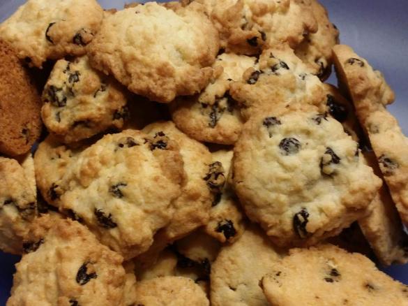 Kokos-Korinthen-Plätzchen (Weihnachtsplätzchen)