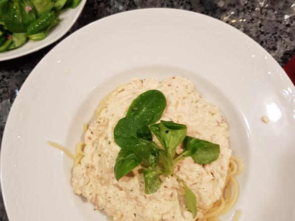 Gerrys schnelle Räucherlachs-Spaghetti
