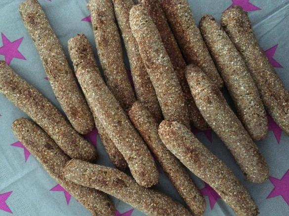 Getreide-Apfel-Bananen Knabberstangen für Babys und Kleinkinder ab dem 6. Monat