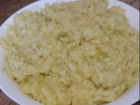 Risotto ohne Wein und Parmesan