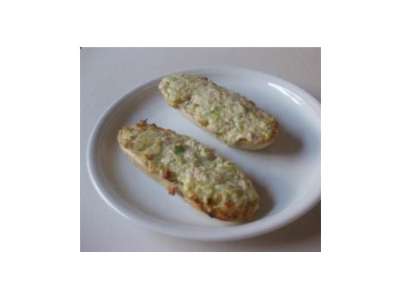 Lauch-Schinken-Baguettes