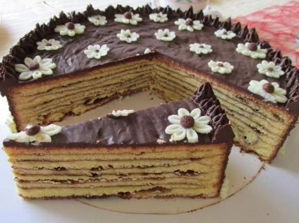 Baumkuchen mit Schokoladenguss