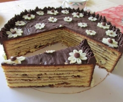 Baumkuchen mit Schokoladenguss