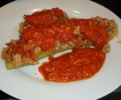 Gefüllte Gurke (Trennkostrezept)