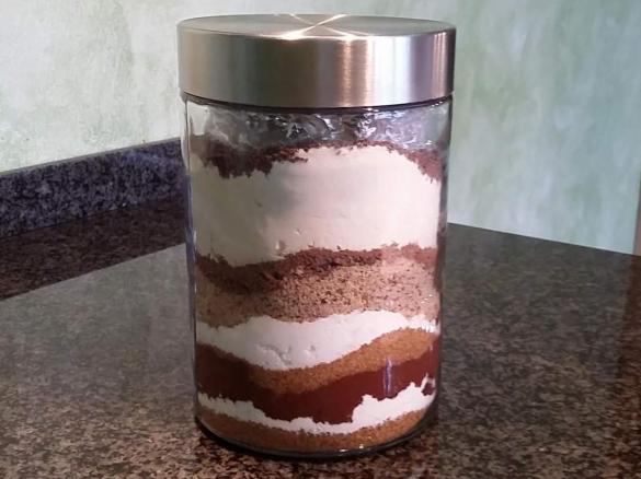 Backmischung im Glas - Schokoladen-Brownies