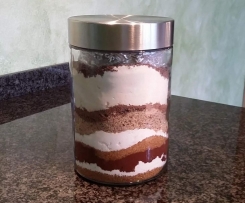 Backmischung im Glas - Schokoladen-Brownies
