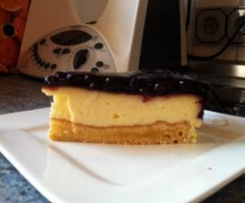 Amerikanischer Käsekuchen mit Heidelbeeren
