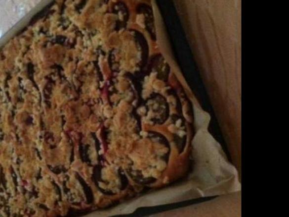 Zwetschgenkuchen mit Quark-Öl-Teig und Streuseln