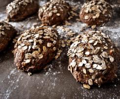 Dinkel-Vollkornbrötchen mit Sauerteig