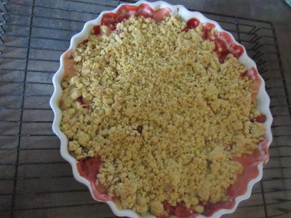 Erdbeer- Rhabarber- Crumble