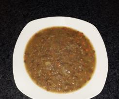 Linseneintopf mit Speck