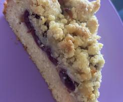 Kirsch-Marzipankuchen mit Streusel